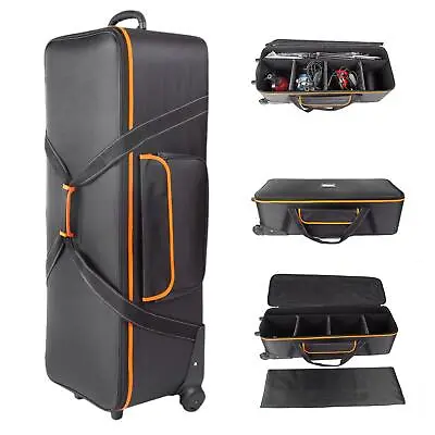 £137.99 • Buy Photo Studio Trolley Carry Bag Flight Case Padded Wheeled Portable 40inches UK