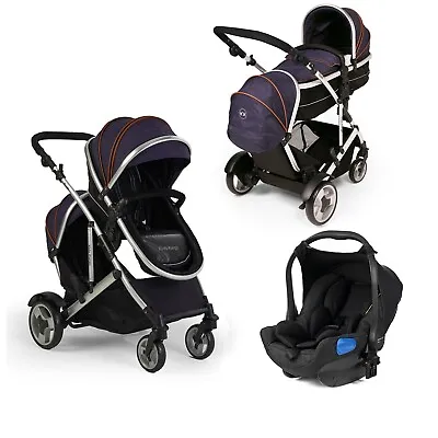 Kids Kargo Duel Ds Baby&Tot Tandem Pushchair Pram With Free Isofix Car Seat • £460