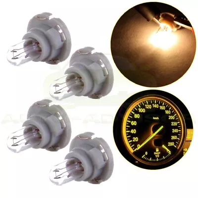 4x Warm White T5 Halogen Neo Wedge For Dodge A/C Climate Control Light Bulbs 12V • $8.54