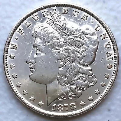 1878 7tf Rev79 Au Morgan Silver Dollar 90% $1 Coin Us #e476 • $28.20