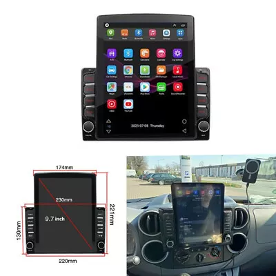 2 Din Android 9.1 Car Radio Player GPS Navigation Video Multimedia 9.7in Screen • $169.81