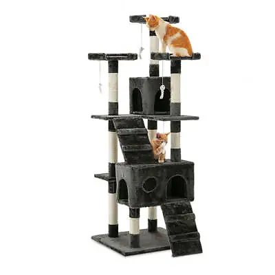 I.Pet Cat Tree 180cm Trees Scratching Post Tower Condo House Furniture Wood • $204.95