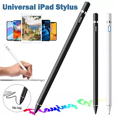 Pencil Stylus Pen For IPad Samsung Galaxy Tablet Phone Draw Writing Touch Screen • £12.59