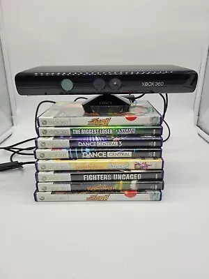 Xbox 360 Kinect Bundle With 8 Games Disc Cases  • $35.10