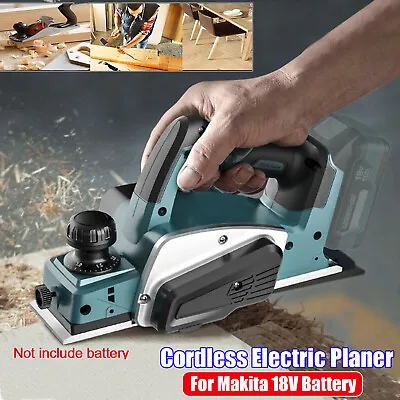 Cordless Electric Planer Handheld Wood Plane For Makita 18V Battery 15000RPM Kit • $75.85