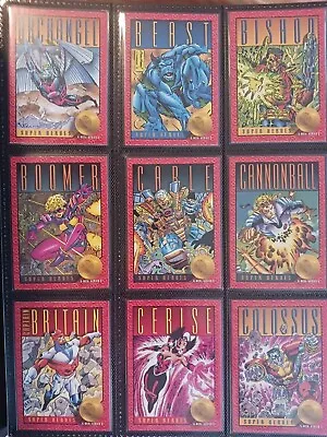 1993 Skybox Marvel X-Men Series 2 Trading Cards BASE SET #1-100 NM + Binder • $40