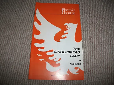 The Gingerbread Lady Theatre Programme (Elaine Stritch By Neil Simon 1974) • $7.47