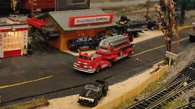 N Scale  Fire Truck   American La France  Open Cab Operating Ladder Truck !!!!!! • $39.95