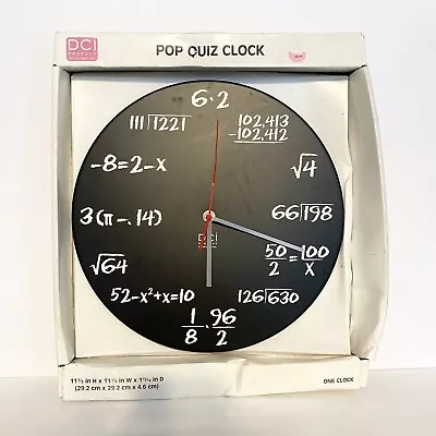 Math Themed Pop Quiz Clock • $15