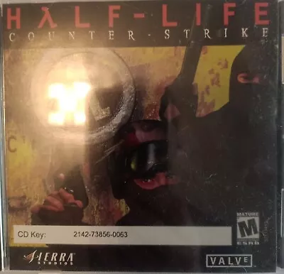 Half-Life: Counter-Strike PC CD-ROM Sierra Studios With CD Key • $24.95