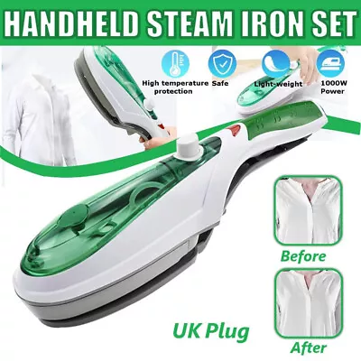 £16.99 • Buy Hand Held Clothes Garment Steamer Upright Iron Portable Travel 1000W Fast Heat
