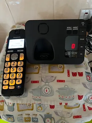 Panasonic KX-TGE720 Big Button Cordless Phone With Talking Caller ID Call Block • £12.99
