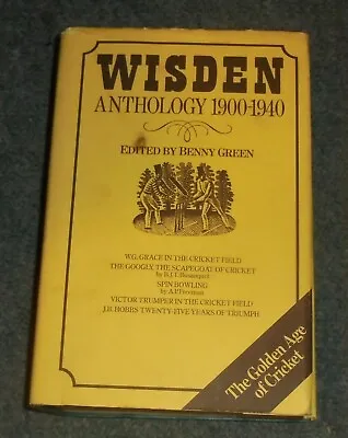 £12.75 • Buy Wisden Anthology 1900-1940 (Wisden Anthologies)