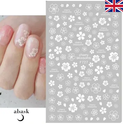 Cherry Blossom Nail Art Stickers Transfers Decals Spring Summer Flowers Floral • £2.79