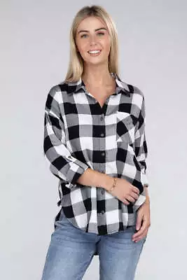 Classic Plaid Flannel Shirt • $28.52