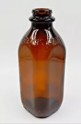 Vintage Brock-hall Dairy Connecticut Amber Colored One Quart Milk Bottle  • $24.95