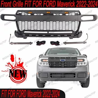 Front Grille With LED Fit For FORD Maverick 2022-2024+ Not Fit Model With Radar • $246.59