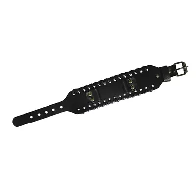 Man Watch Straps Wide Watch Bracelet Gothic Watch Band Leather Watch Strap • $8.35