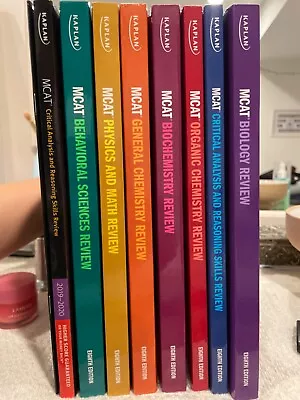 $30 • Buy Kaplan MCAT Complete 7-Book Subject Review 8th Edition And MCAT QuickSheets. 