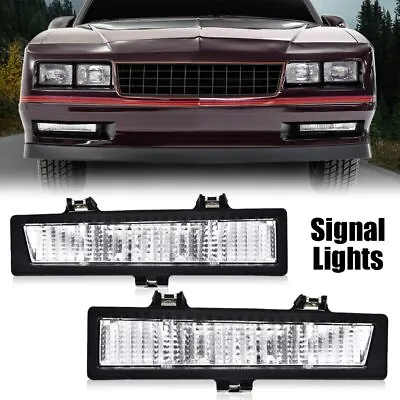 Fit For 83-88 Monte Carlo SS 81-86 Carlo Front Signal Lights Parking Lamps Pair • $22.17