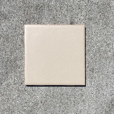 Franciscan Tile | Vintage Putty Ceramic Subway Tile 4x4x3/8 • $12