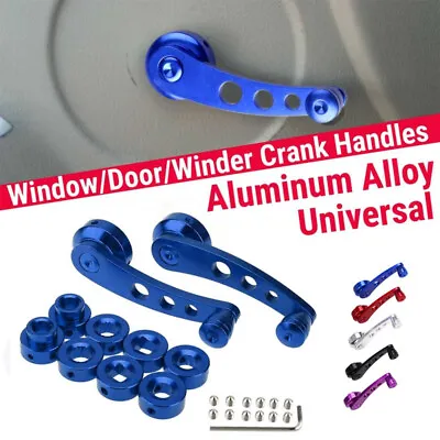 Universal Car Billet Aluminum Window Crank Handle Winder Truck Pickup Door Blue • $34.25