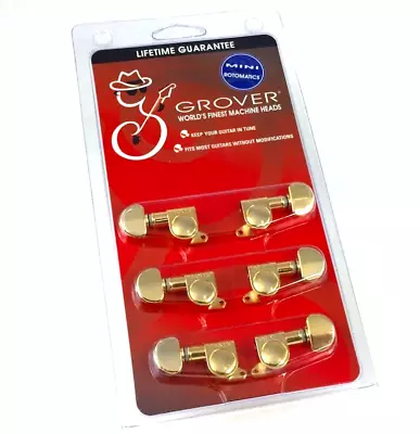 Grover Gold Mini Rotomatic Tuners/Machines For 3x3 Headstock Guitar 205G • $72