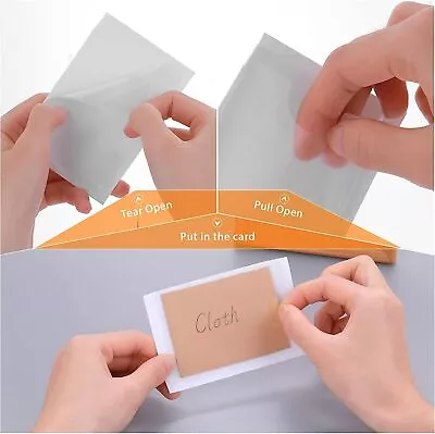 10 X Self Adhesive Vertical Label Card Holders Clear Transparent Pocket Sleeves • £4.79