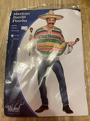 Mexican Bandit Poncho Fancy Dress Stag Night • £8