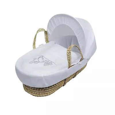 £22.49 • Buy Moses Basket Bedding Set Dressings With Quilt, Padded Liner White Teddy Wash Day