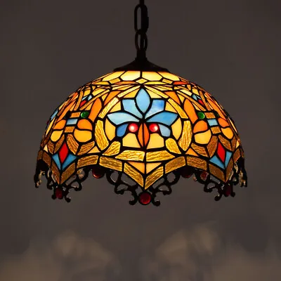 Turkish Moroccan Mosaic Ceiling Hanging Pendant Light Fixture Lamp Stained Glass • $119