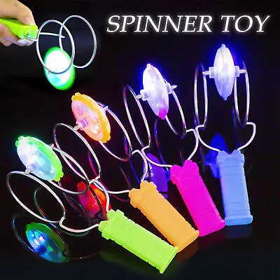 LED Light Magnetic Gyro Wheel Hand Spinner Magic Spin Toy 1PC Color Random • $9.98