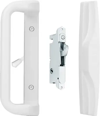 House Guard White Patio Door Handle Set With Mortise Lock For Replacement • $15.29