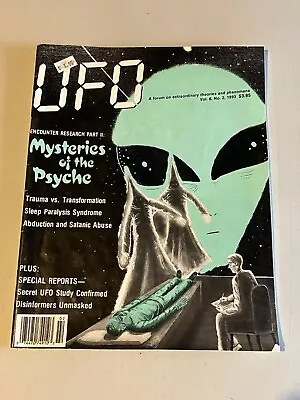 UFO Magazine Vol 8 No 2 1993 Mysteries Of The Psyche Sleep Paralysis Vtg 1990s • $15.75