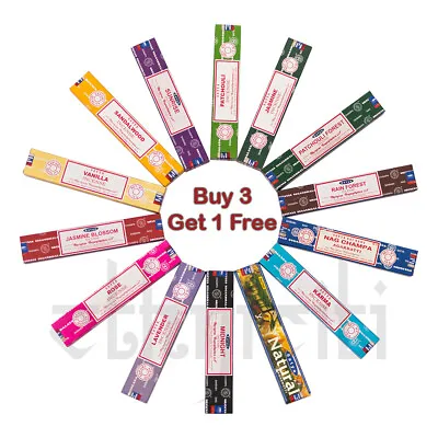 £1.89 • Buy ⭐SATYA Incense Sticks Genuine Nag Champa Insence Joss 15g Mix Match Fragrance⭐
