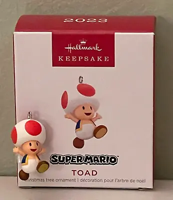 Hallmark 2023 Super Mario TOAD Miniature Ornament ~ NMIB • $13.44