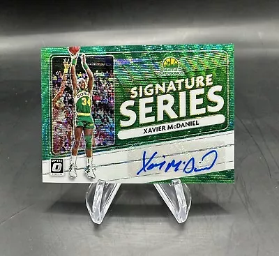 2020-21 Donruss Optic Signature Series Green Xavier McDaniel Auto Seattle • $9.99