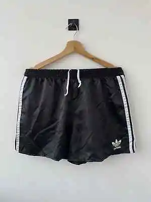 VINTAGE ADIDAS 1980's 1990's FOOTBALL SOCCER SHORTS MADE IN SLOVENIA BLUE D7 • $84.92