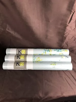 3 Holden K2 Wallpaper Amaya Hummingbird Soft Teal Blue 10.5m Rolls • £24.99