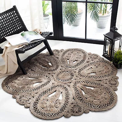 Safavieh Hand Woven Natural Fiber Collection Grey Area Rugs - NF360C • $129.07