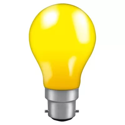 Crompton 1.5W LED Coloured GLS Light Bulbs • BC-B22d • Yellow (4 Pack) • £7.85