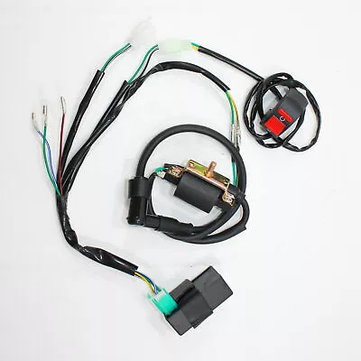 Complete Kick Start Engine Wire Wiring Harness Loom Kit 125cc PIT PRO Dirt Bike • $37.96