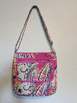 Vera Bradley Iconic Mailbag Crossbody Bag Wildflower Paisley • $29.74