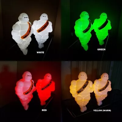 14  Bibendum Michelin Man Collectible Doll+Color LED Ads Tire Decor Welcome Sign • $45