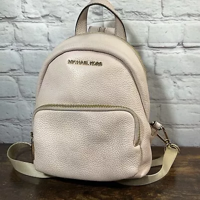 Michael Kors Erin Small Leather Powder Blush Convertible Backpack Shoulder Bag • $39