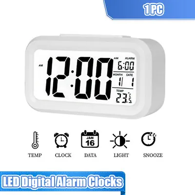 $16.69 • Buy Smart Clock Digital Clock Digital Alarm Desktop Clock Temperature Lazy Snooze