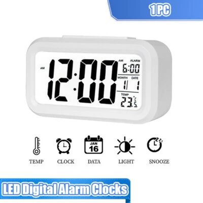 $16.69 • Buy Smart Clock Digital Clock Digital Alarm Desktop Clock Temperature Lazy Snooze