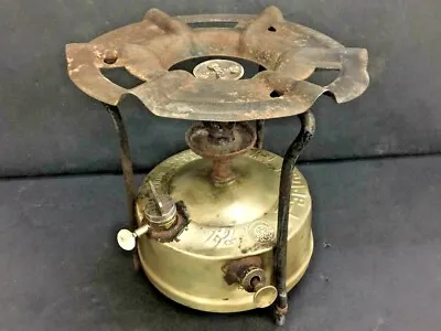 Antique Old Vintage Prabhat No.1 Rare Handmade Brass Kerosene Camp Stove • $194.15