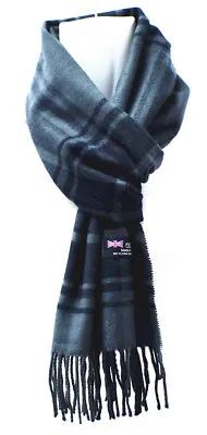 Winter Womens Mens 100% Cashmere Plaid Solid Scarves Wool Scarf Scotland Made • $7.77