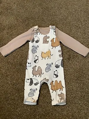 M&s Baby Boys 3-6 Months Animals Dungarees Outfit Bundle Combine Post • £5.49